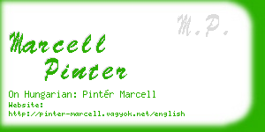 marcell pinter business card